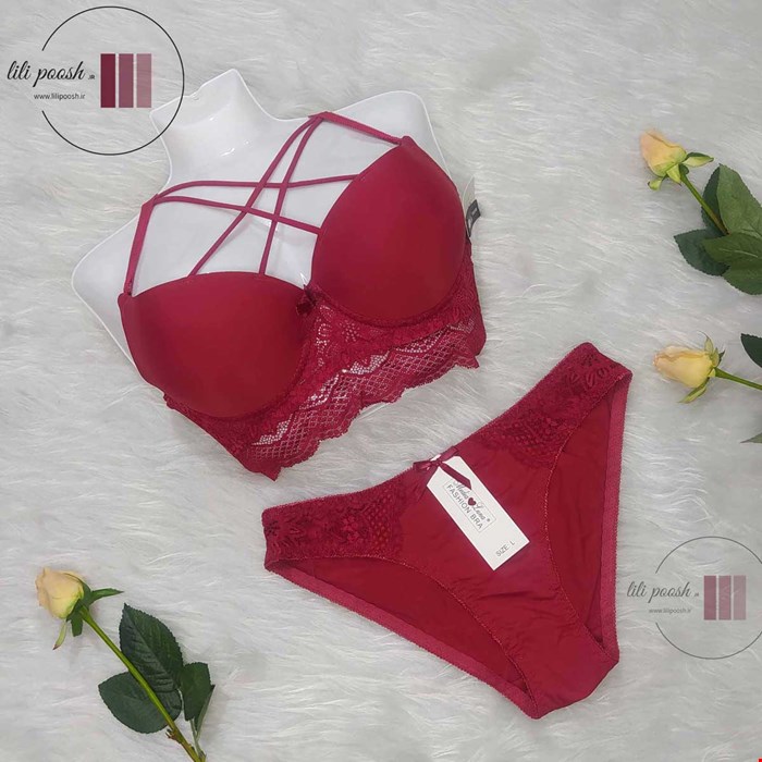 ست سوتین و شورت زنانه مدل هارنسی سایز 85 وارداتی کد 65