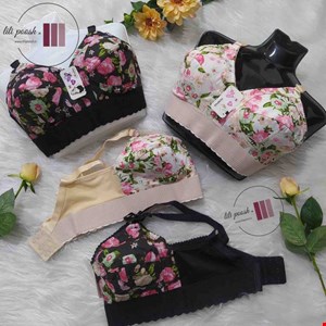 سوتین زنانه  کش پهن جنس کتان (کد 39)