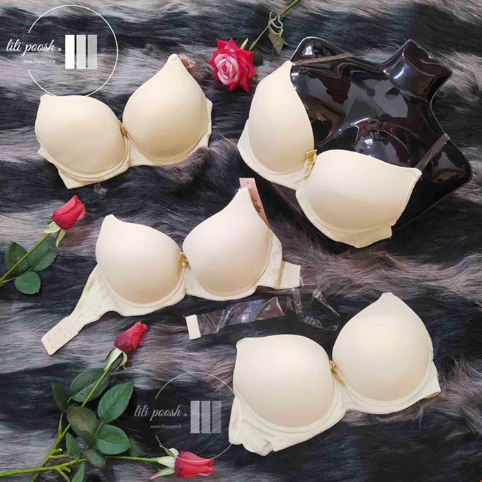 سوتین زنانه وارداتی مدل اسفنجی پشت شیشه ای سایزبندی ( کد 31)