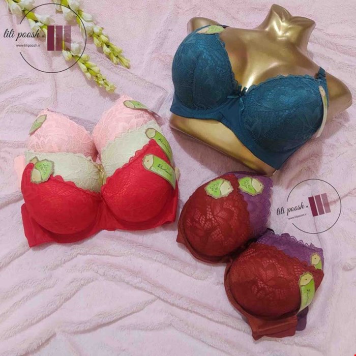 سوتین زنانه خارجی مدل اسفنجی فنردار سایز 100 (کد 33) 