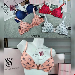 سوتین زنانه اسفنجی وارداتی طرح ال وی (کد 77)